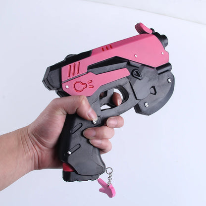 Pistola arma de D.Va Hana Song de Overwatch, accesorio cosplay tipo auricular, accesorio de cosplay y juguete para fiestas de Navidad y Halloween