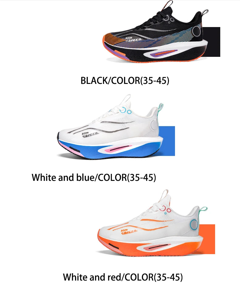 Carbon Plate Running Shoes Men Women Professional Marathon Racing Sneakers Breathable Lightweight Road Running Training Shoes