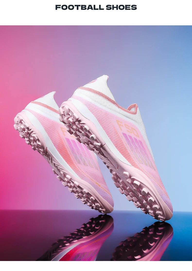 New Men's Football Boots Turf Comfortable Soccer Shoes Sport Fg Grass Cleats Futsal Non Slip Outdoor Adult Ultralight Non-Slip