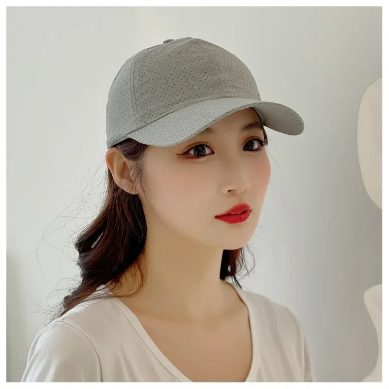 Fashion Design Running Cap Thin Quick Drying Breathable Duck Tongue Outdoor Men's Sun Summer Fishing Avisor Baseball Cap