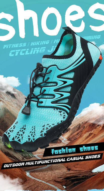 Zapatos acuáticos unisex de secado rápido con drenaje para vadeo, playa, deportes acuáticos, natación, yoga, buceo, surf y uso barefoot