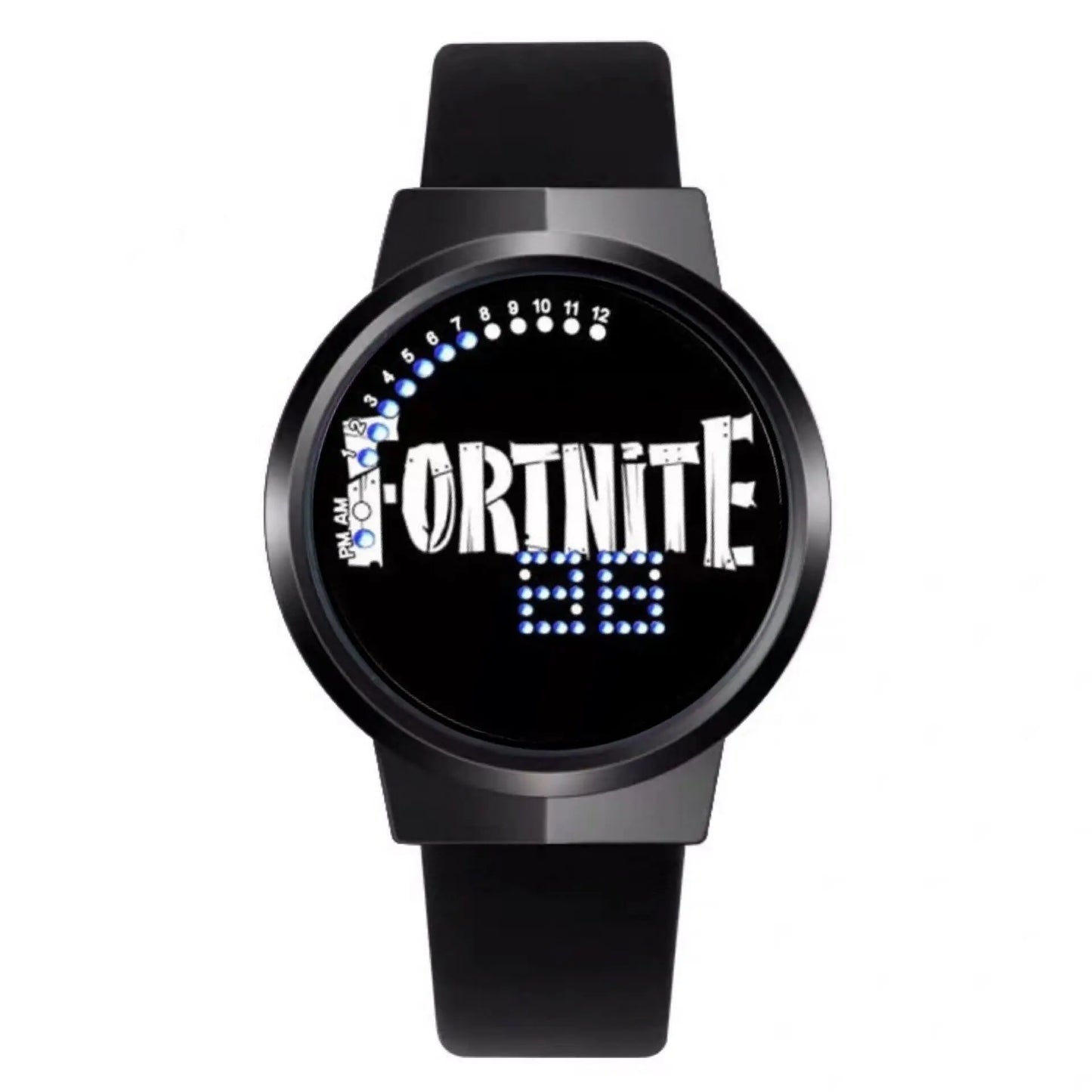 Relógio Fortnite kawaii personalizado com luz noturna LED tátil, estilo cartoon e fashion, relógio eletrónico para estudantes, presente para amigos