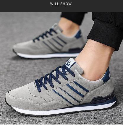 Artificial Leather Men Causal Shoes Male Spring Men Casual Light Shoes Sneakers Lac-up Flats Breathable Outdoors Sapato