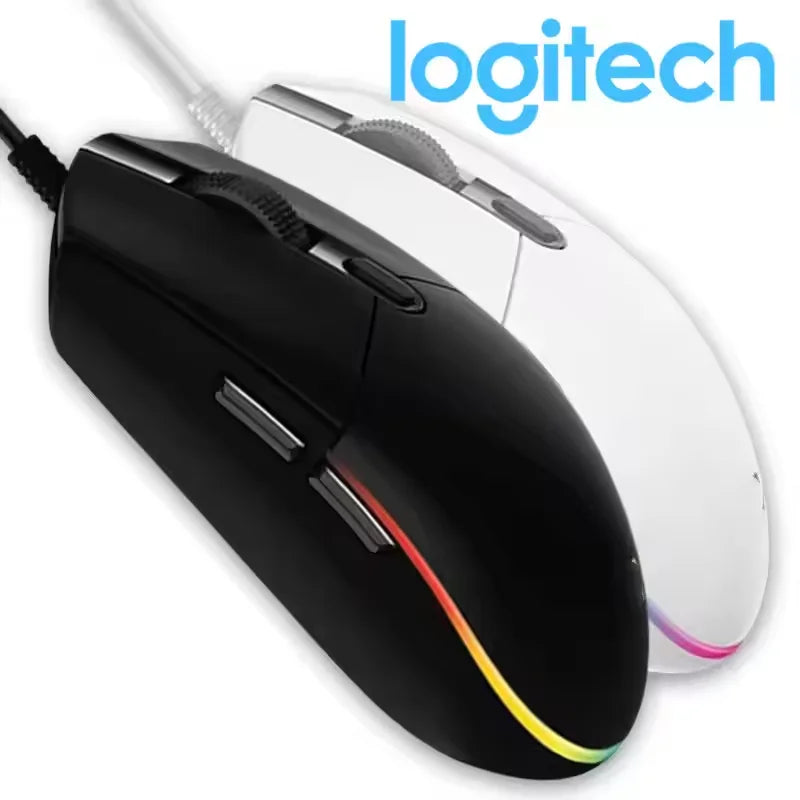 Logitech G102 Wired Gaming Mouse RGB Backlight 8000DPI Optical Sensor 6 Programmable Buttons for PC Laptop Gamers