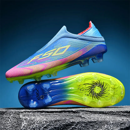 New Men Soccer Shoes Match Indoor Hot-selling Outdoor Football Boots Grass Cleats High-top Futsal Sneakers Non-Slip High-quality