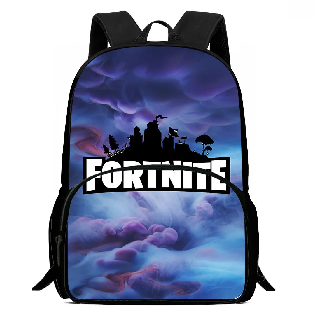 Hot Game Design Child Backpacks F-FortniteS Lunch Bag Pencil Case, Pupil Large Capacity School Bags for Boys and Girls, Best Gift