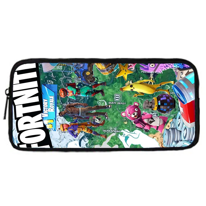 Mochilas Infantis com Design de Jogo Popular, Saco de Almoço e Estojo, Mochilas Escolares de Grande Capacidade para Alunos, Rapaz e Rapariga, Melhor Presente F-FortniteS