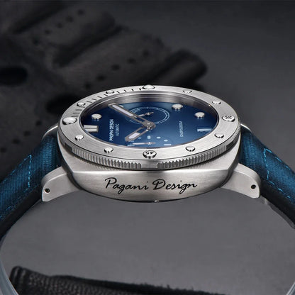 PAGANI DESIGN Men Mechanical Watch Luxury Sapphire Glass Luminous Automatic Watch 200M Waterproof Stainless Steel Watch For Men