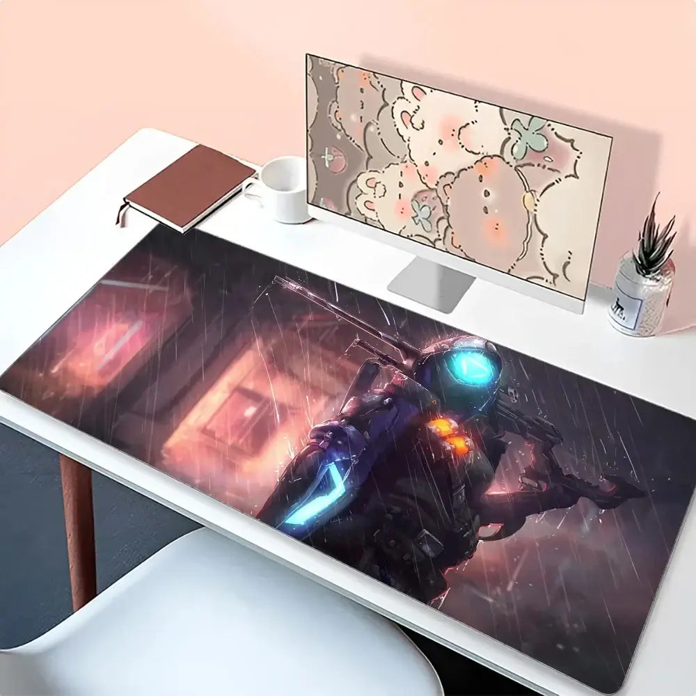 Ana Shrike Overwatch Mousepad Mouse Mat Desk Mat With Pad Gaming Accessories Prime Gaming XXL Keyboard Pad Padding Mat