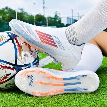 Chaussures de football pour hommes, crampons pour terrain synthétique, antidérapantes, résistantes à l'usure, respirantes, légères, pour entraînement sur gazon artificiel en extérieur.