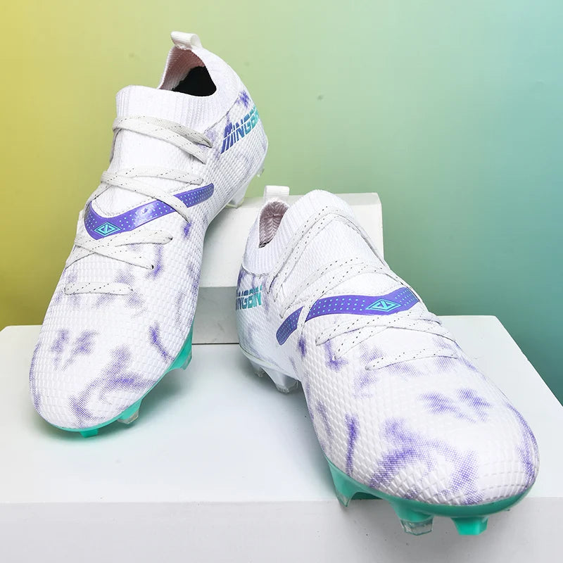 Botas de fútbol de césped profesionales para hombre, botines de fútbol con malla transpirable, zapatillas de fútbol juveniles antideslizantes, sneakers masculinas Society Chuteira