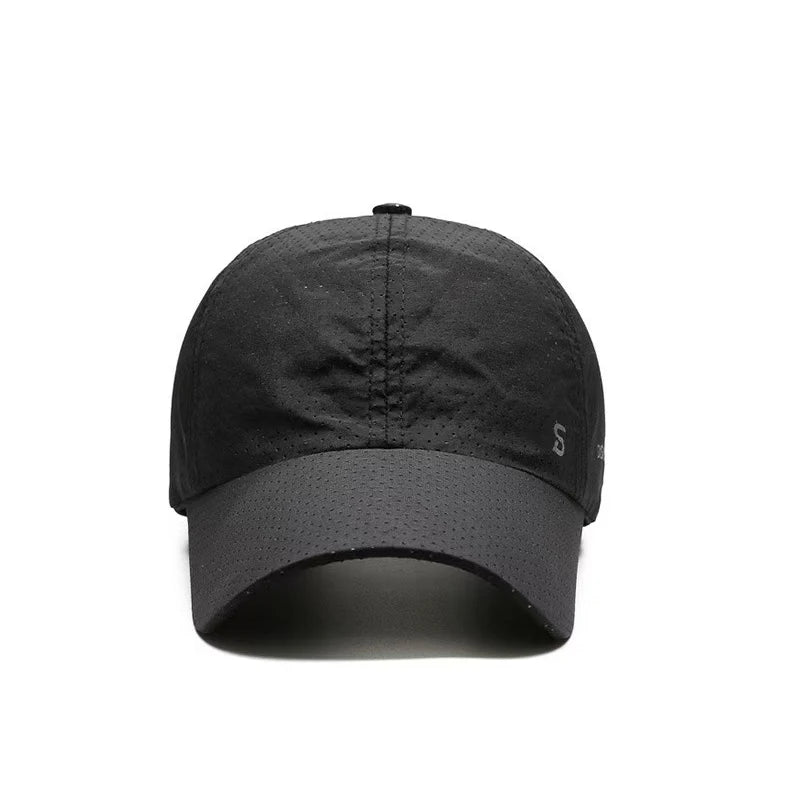 Spring Summer Outdoor Running Cap Unisex Thin Quick Drying Breathable Baseball Cap Soft Top Strapback Golf Cap for Men and Women