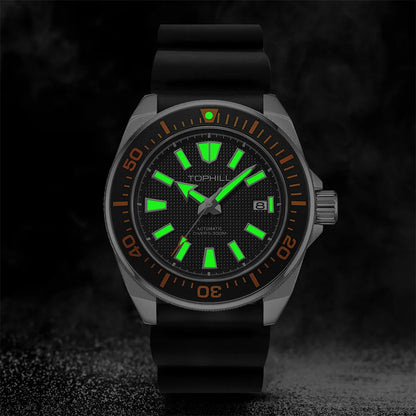 TOPHILL 43.5mm Professional Dive Watch Automatic NH35 Movement Sapphire 300M Waterproof Super Luminous Diving Men's Wristwatches
