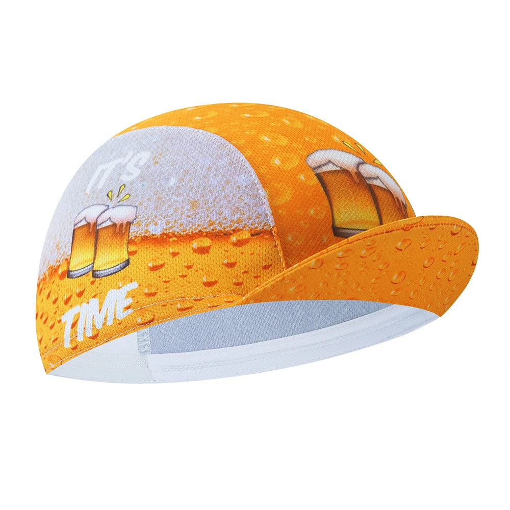 Boné de Ciclismo Beer para Desporto ao Ar Livre, Boné de Equipa para Bicicleta, Respirável, Proteção Solar de Verão, Unissexo