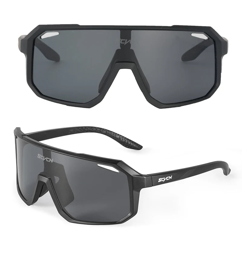 SCVCN New Outdoor Cycling Glasses Bike Sunglasses Men UV400 Eyewear Sports MTB Goggles Bicycle Women Riding Hiking Sunglasses