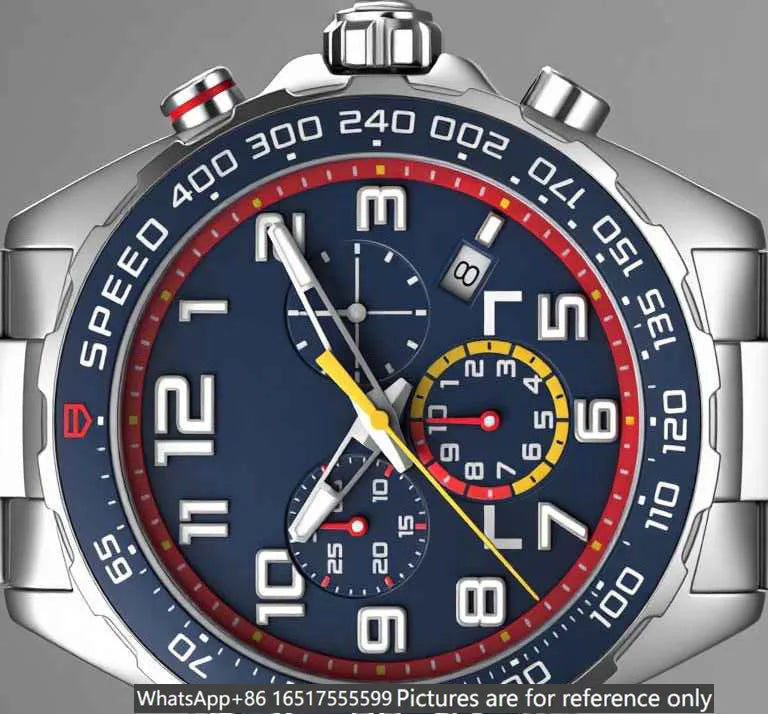 43mm Men Luxury Watches in 904L Steel Quartz Movement Exquisite Heritage And Artisanal Excellence-T