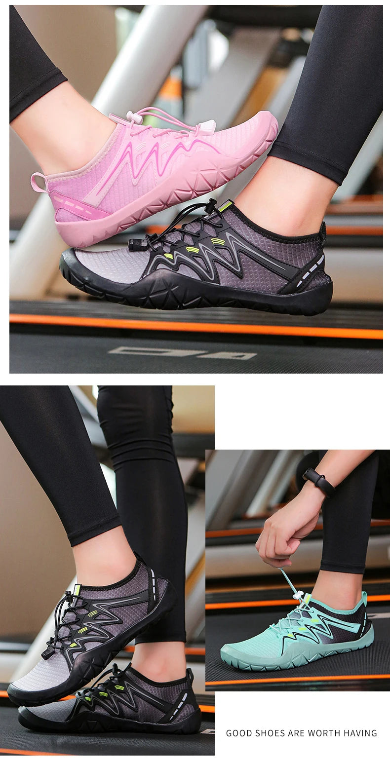 Zapatos acuáticos unisex de secado rápido con drenaje para vadeo, playa, deportes acuáticos, natación, yoga, buceo, surf y uso barefoot