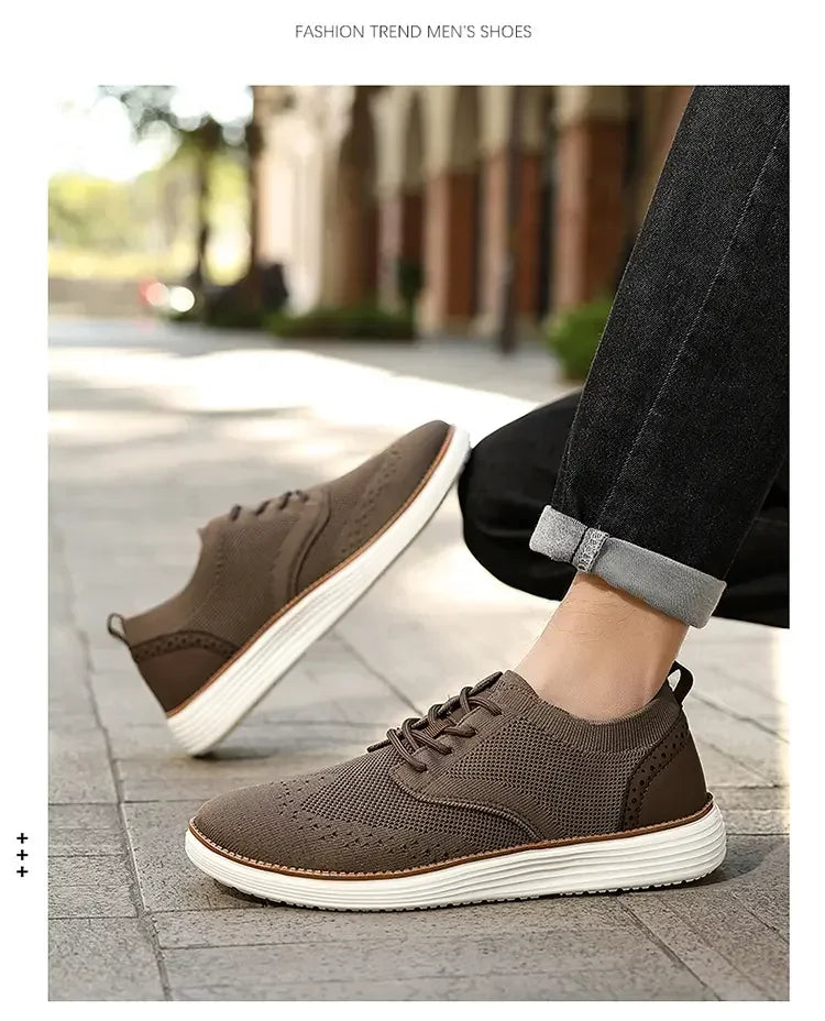 Mocasines deportivos de malla para hombre, calzado antideslizante de corte bajo, zapatos casuales deportivos, superventas, zapatos de diseño 2025