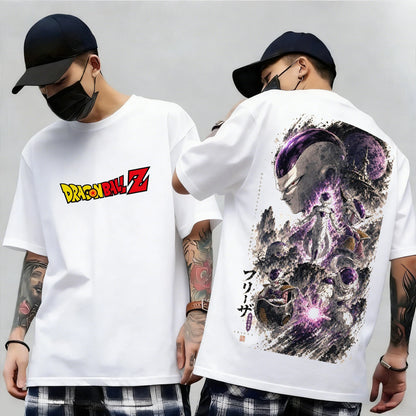 Dragon Ball Z Print Short Sleeve Cotton T-Shirt Son Goku Vegeta Men Women Clothes Harajuku Y2k Tee Vintage Summer Streetwear
