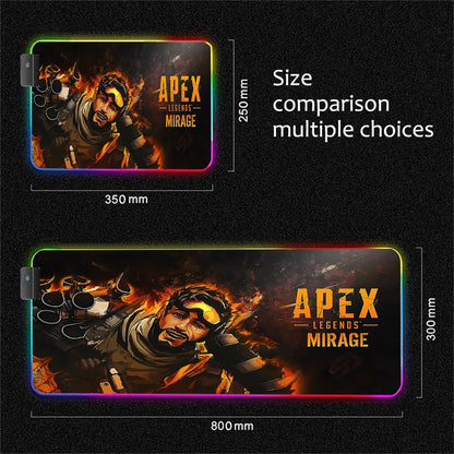 RGB Apex Legends Keyboard Mousepad Computer Gaming Cool Mouse Pad Speed Large Accessories Mouse Mats Office Desk Protector Mat