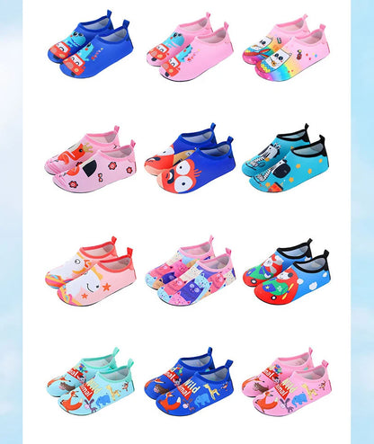 Boys Girls Soft Foldable Water Shoes Kids Beach Summer Outdoor Wading Shoes Swimming Surf Sea Slippers Quick-Dry Aqua Shoes