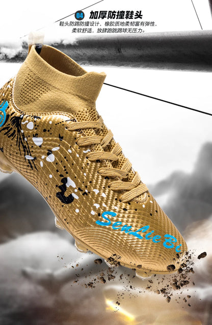 New Men's Professional Soccer Shoes Non-slip Football Boots Unisex Breathable Futsal Sports New Cleats Drop Shipping Ultralight