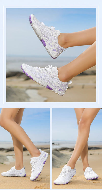 New Barefoot Wading Shoes Men Women Mesh Quick-Drying Beach Shoes Outdoor Non-Slip Swimming Shoes Unisex Water Sports Shoes