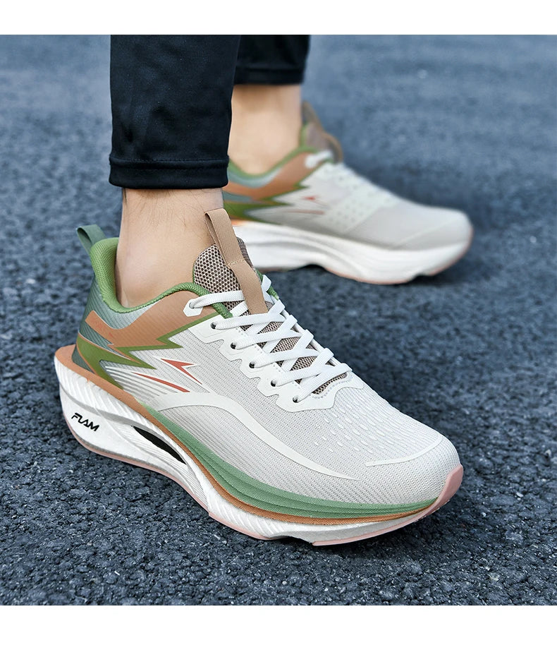 Men's Sports Running Shoes Marathon Air Cushion Breathable Lightweight Comfortable Women's Outdoor Athletic Sneakers Jogging Tennis