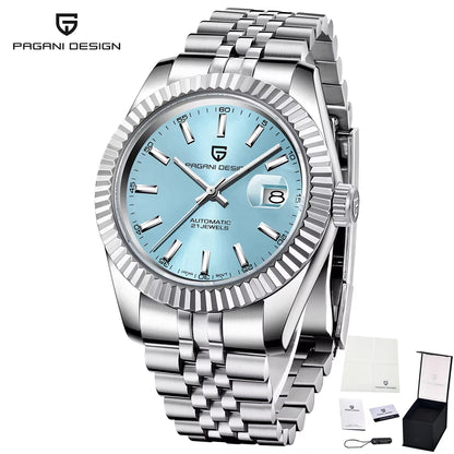 PAGANI DESIGN Men Mechanical Watch Luxury Automatic Watch Jubilee Bracelet Japan Movement 100M Waterproof Sport Wristwatch 1645