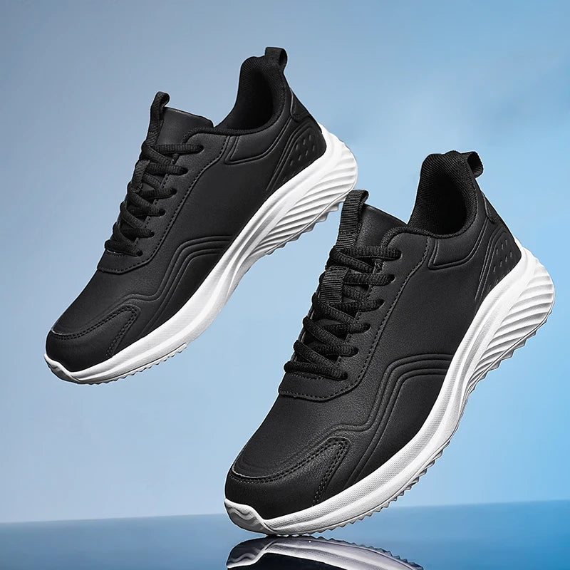Autumn and Winter Men's Waterproof Sneakers, Soft and Cushion Sport Shoes for Walking, Plus Size 39-48 Casual Shoes for Men