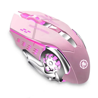Wireless Bluetooth Mouse 2.4G USB Mecha Gaming Mouse Rechargeable Silent Backlight Mice Ergonomic Office Mice Game Accessories