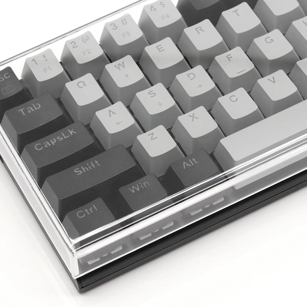 Funda protectora transparente de acrílico para teclado mecánico, cubierta antipolvo para teclado de 60/61/64 96 98104/108 teclas y cubierta para ratón