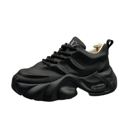 Plus Size Men's 2026 New Dad Sneakers Thick Platform Sole Fashion Versatile Casual Athletic Shoes Trendy Comfortable Daily Shoes
