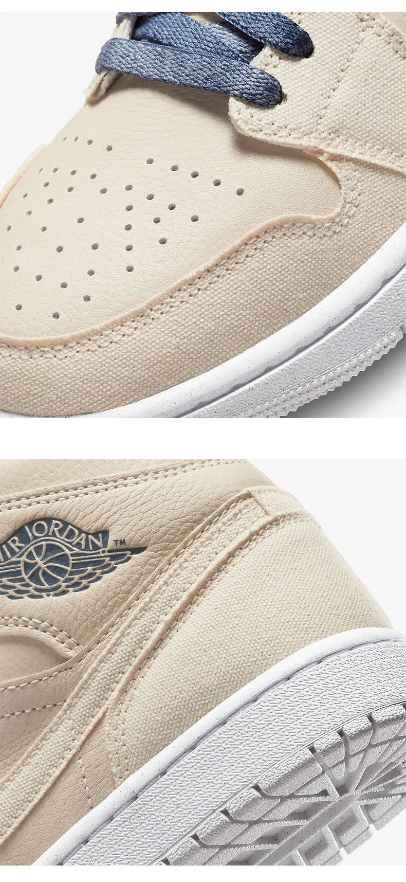 Nike Official Genuine Air Jordan 1 Women's Casual Durable High-top Sneakers DM9126-104