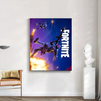 Autocolante poster F-FORTNITE cool em alta definição, ideal para valorizar as paredes da casa e do quarto, disponível em diversos estilos.