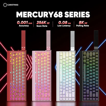IROK Carotmas Mercury68 Mercury 68 Mercury68 Pro Mercury68 Max RT 0.001mm 8K Tastiera meccanica magnetica gaming cablata per gamer