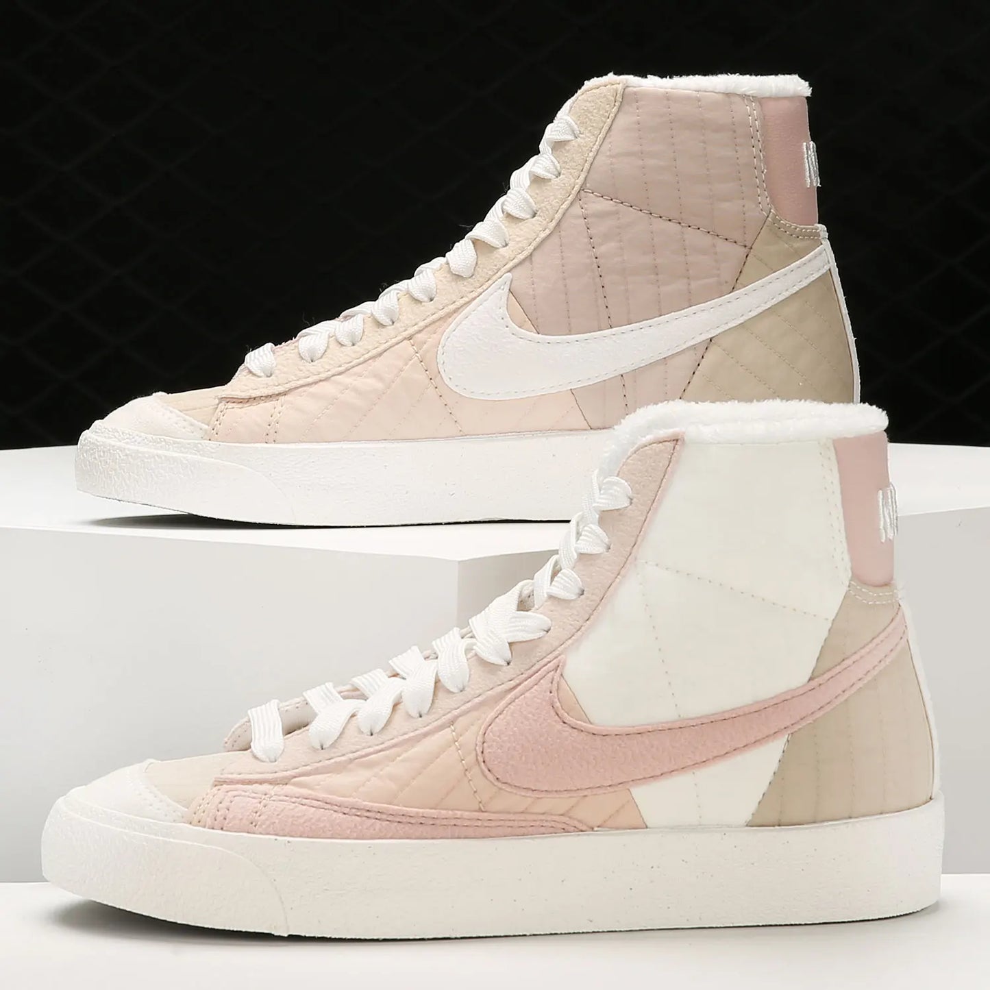 Nike Official Genuine BLAZER Pioneer — Sapatilhas casuais desportivas de cano alto para mulher DO7445-261