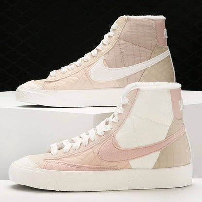 Nike Official Genuine BLAZER Pioneer — Sapatilhas casuais desportivas de cano alto para mulher DO7445-261