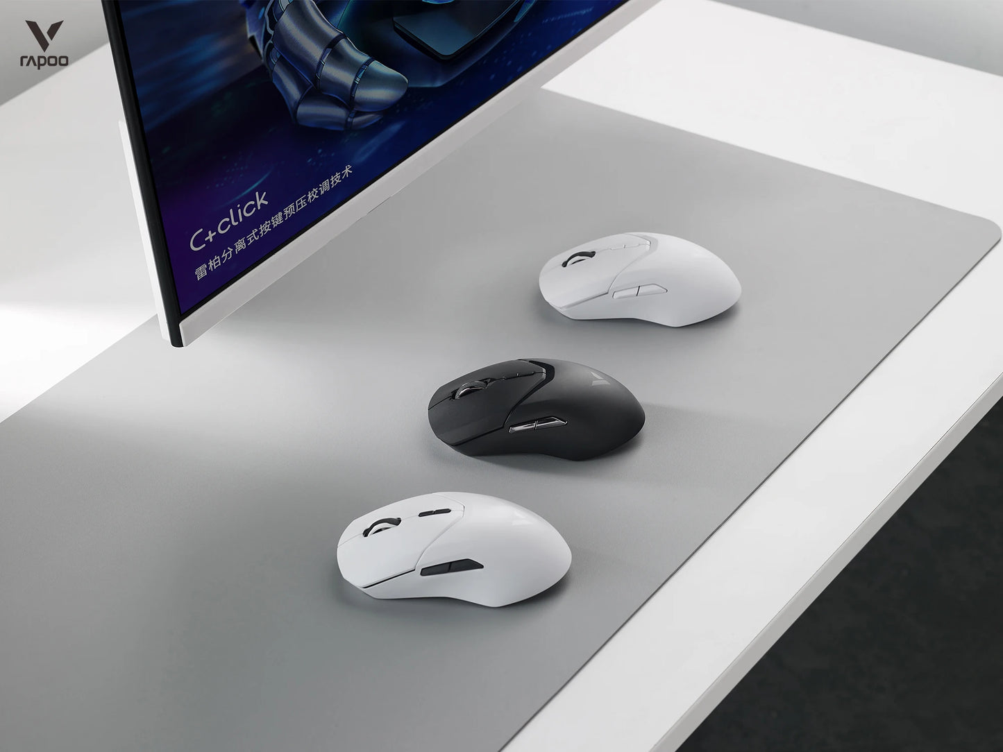 Mouse da gaming wireless Rapoo VT9PRO PAW3398 68g cablato programmabile ergonomico 26000DPI Type C ricaricabile accessorio per PC gamer