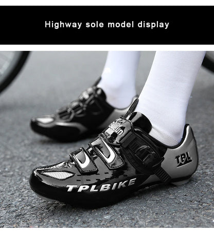 New Men's and Women's Bicycle Shoes,Outdoor Cycling Shoes,Three Functional Soles,Professional Training Shoes