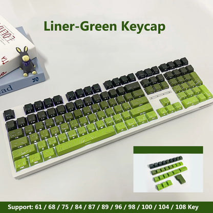 Topographic 4.0 Side Printed Keycaps ISO Enter Cherry Profile Double Shot PBT Keycaps For MX Switch Gamer Keyboard