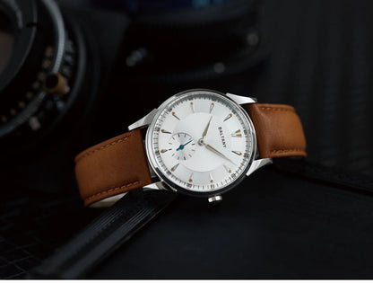 Baltany Men Automatic Watch 38.5mm Pilot Manual Winding Mechanical Wristwatch Sapphire 5ATM Small Second Dial ST1701 ST1700