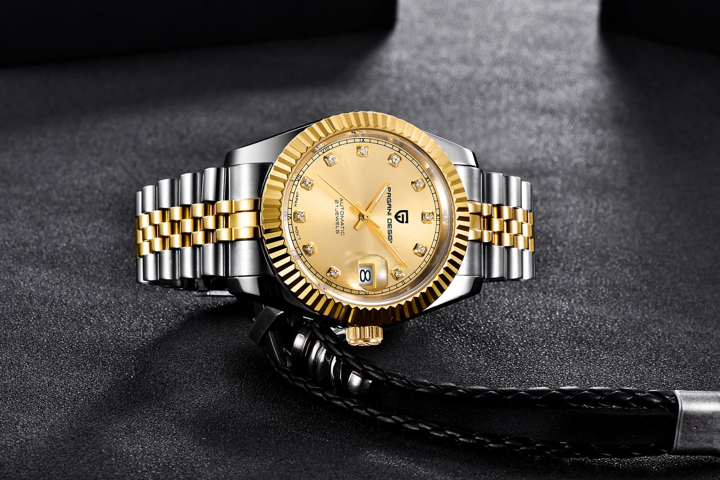 Relógios PAGANI DESIGN 2026 Novos, de Luxo, em Dourado e Prateado, Relógios Mecânicos para Homem, em Aço Inoxidável, com Vidro de Safira e Movimento Automático