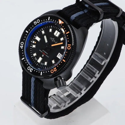 Heimdallr Men's watches 44mm PVD 6105 Diver Watch Japan NH35 Movement Automatic 200M Waterproof Ceramic Bezel Wristwatch