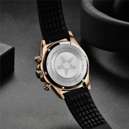 Nuevo original PAGANI DESIGN PD-1664 reloj de pulsera de lujo para hombre con movimiento de cuarzo japonés VK63, cristal de zafiro, cronógrafo impermeable dorado