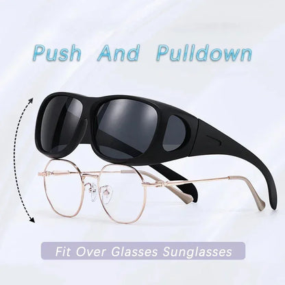 2025Polarized Sunglasses Fit Over Eye Glasses Driving Wrap Shield Goggles Fishing Glasses Sports Sunglasses Night Vision Glasses