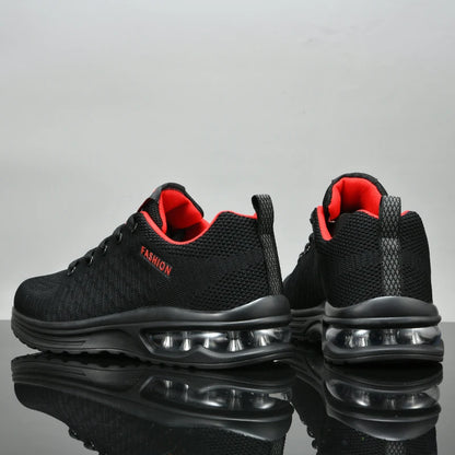 Men's Running Shoes Outdoor Sports Casual Mesh Tennis Shoes Lace-Up Lightweight Gym Jogging Shoes for Men 2024 New Male Sneakers