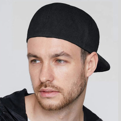 Șapcă complet închisă, ajustată, New York, mărime Plus Large, stil Trucker, pentru bărbați, cu cozoroc plat, hip-hop, culoare solidă, tip baseball, cu închidere snapback, fără imprimeu, cozoroc plat, Era