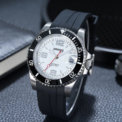 DEESIO Men's Automatic Mechanical Watch Stainless Steel Luminous Date Sports Casual Luxury Watch Gift for Men Sapphire Crystal