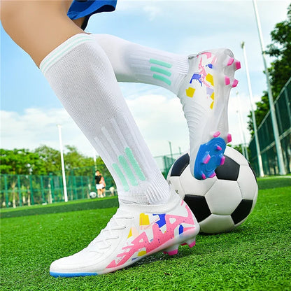 New Men's Soccer Shoes Adult Non-Slip Boys Adult Futsal Sport Football Boots Grass Cleats Indoor Ultralight Turf Comfortable